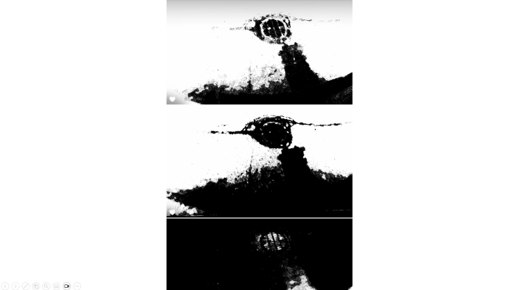 in this 4 photo image gallery i am showing computer graphical interfaced CGI black and white grayscale pictures and for the first 2 pictures i can tell you how i made the building of things that are in the photographs and what I did is go to the store where you things buy for $1 or $4 and I bought a box of wood pieces that were die cut into shapes like anchors and sunglasses and clouds and owls and cars and stars and crowns and hummingbirds and each wood piece was 1/8 of an inch 1/8” thick and I took glue and I glued 6 pieces of wood stacked on top of each other to make them look more 3D like more 3-dimensional and for the next two photos I took photos of a sewer grate on the cement pavement roadway parking lot and I added in some retina reflective light and too and I did this because I liked the cross hatched pattern and how it looked and then I edited contrast black point and exposure mainly and this was about a year ago and then finally just now I did final editing mastering and optimizing with my special screenshot photo software cgi computer graphical interfaced render black white sewer grate light shadows cement pavement roadway cross hatch pattern 2 photos pic 02