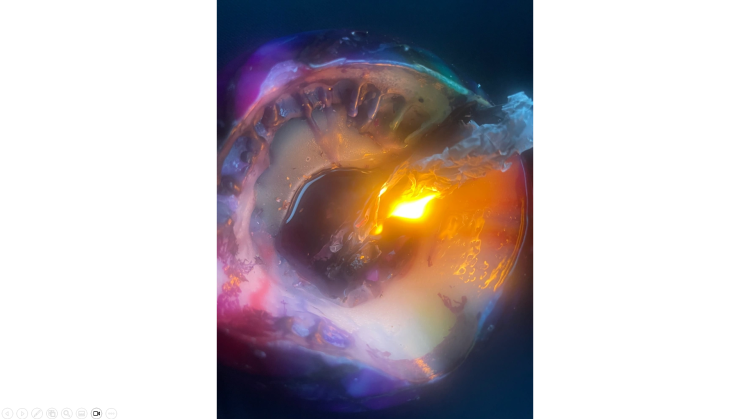 color work portfolio photography candle burning wax drip purple orange white stigmata flame photo image 02