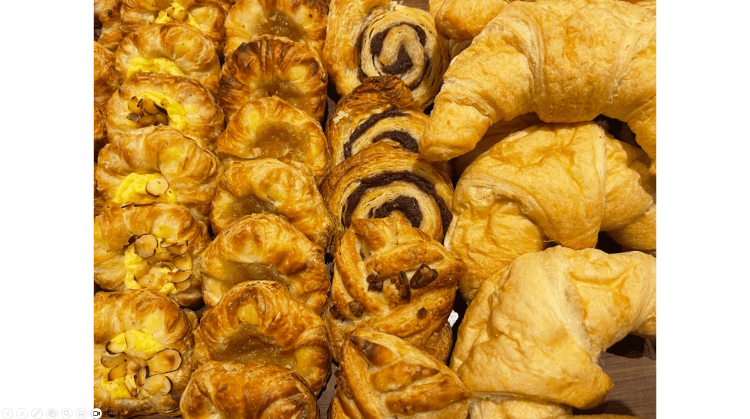 culinary food services hotel continental breakfast buffet hospitality guest services 1 photo bread pastry croissant danish fancy tray picture photograph image 02